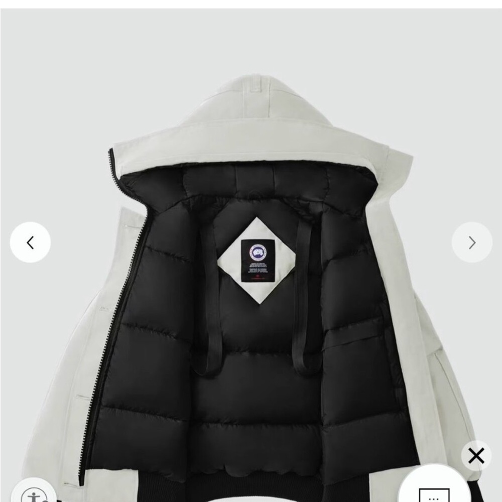 Canada Goose Women's White Ski Jacket - Picture 3 of 8